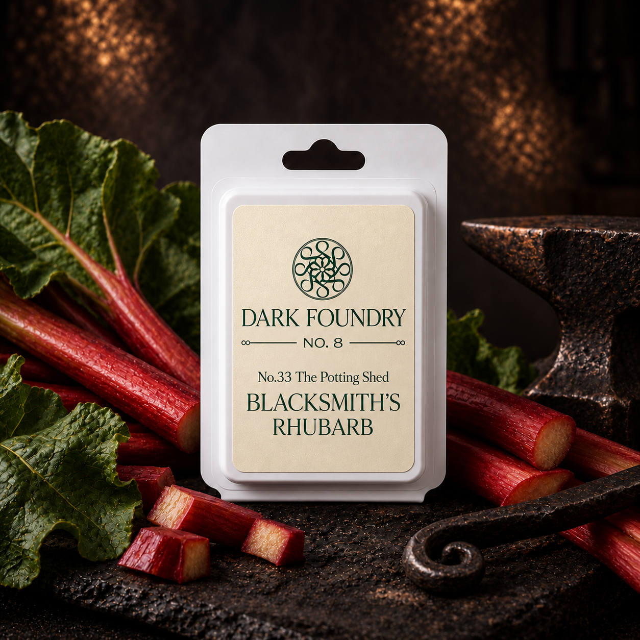 BLACKSMITH'S RHUBARB - 110g LUXURY WAX MELTS