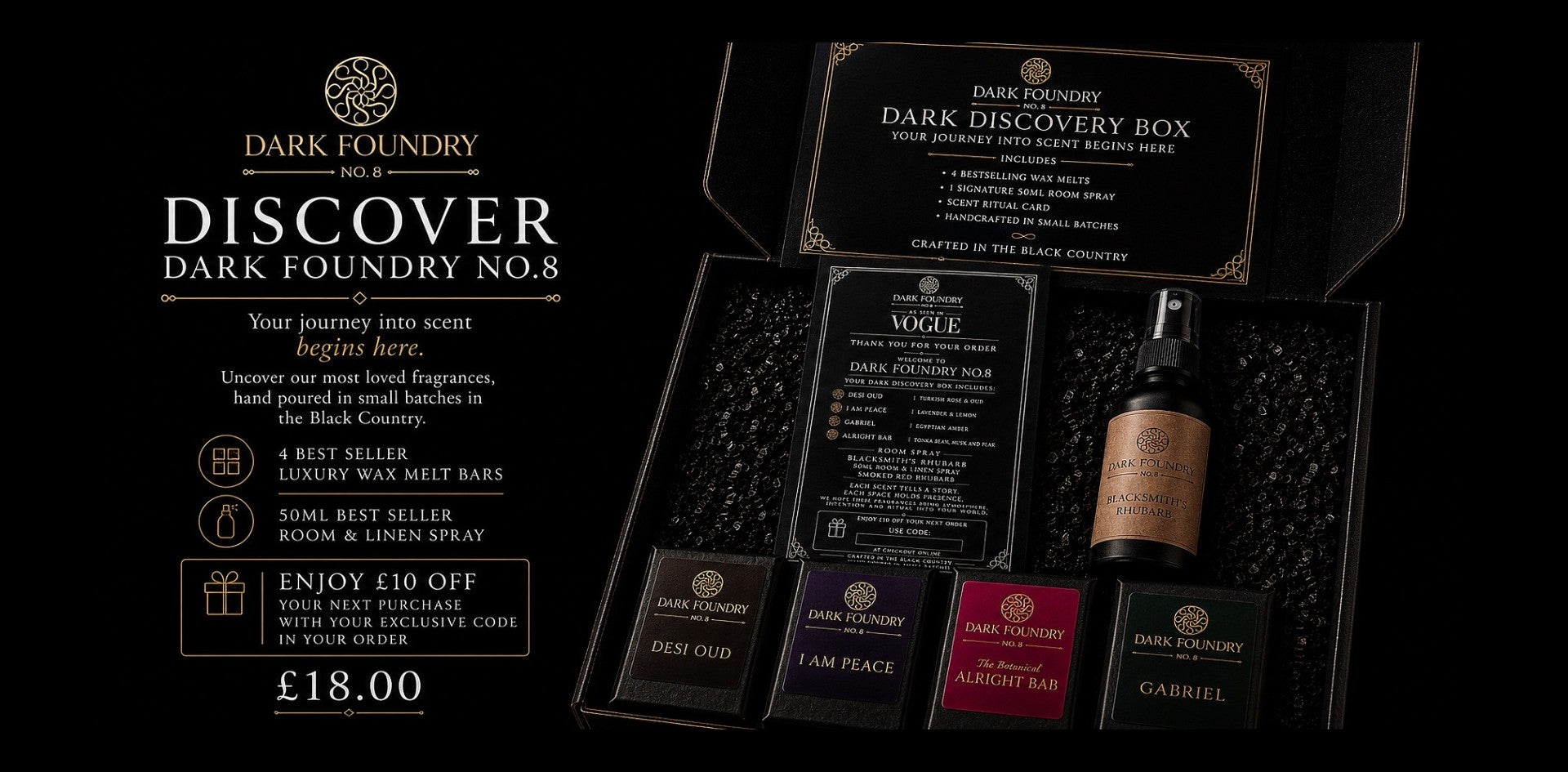Dark Discovery Box | Luxury Fragrance Discovery Set | DARK FOUNDRY No.8
